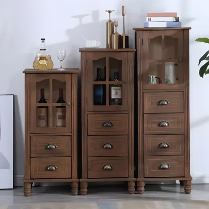 Vintage Solid Wood Chest Dresser in Multiple Colors for Home Image - 4