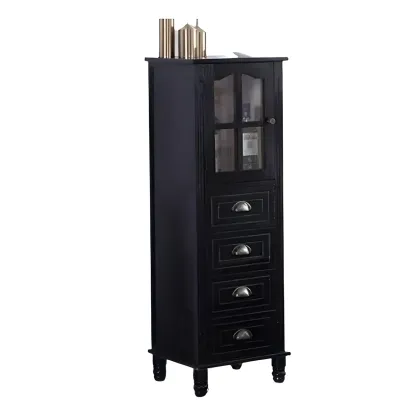 Vintage Solid Wood Chest Dresser in Multiple Colors for Home Image - 5