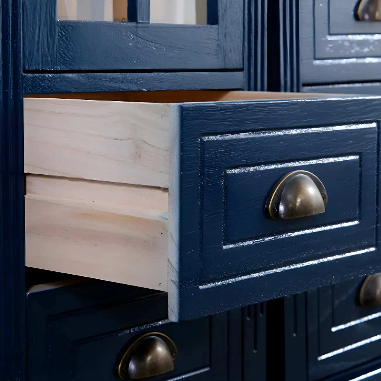 Vintage Solid Wood Chest Dresser in Multiple Colors for Home Image - 14