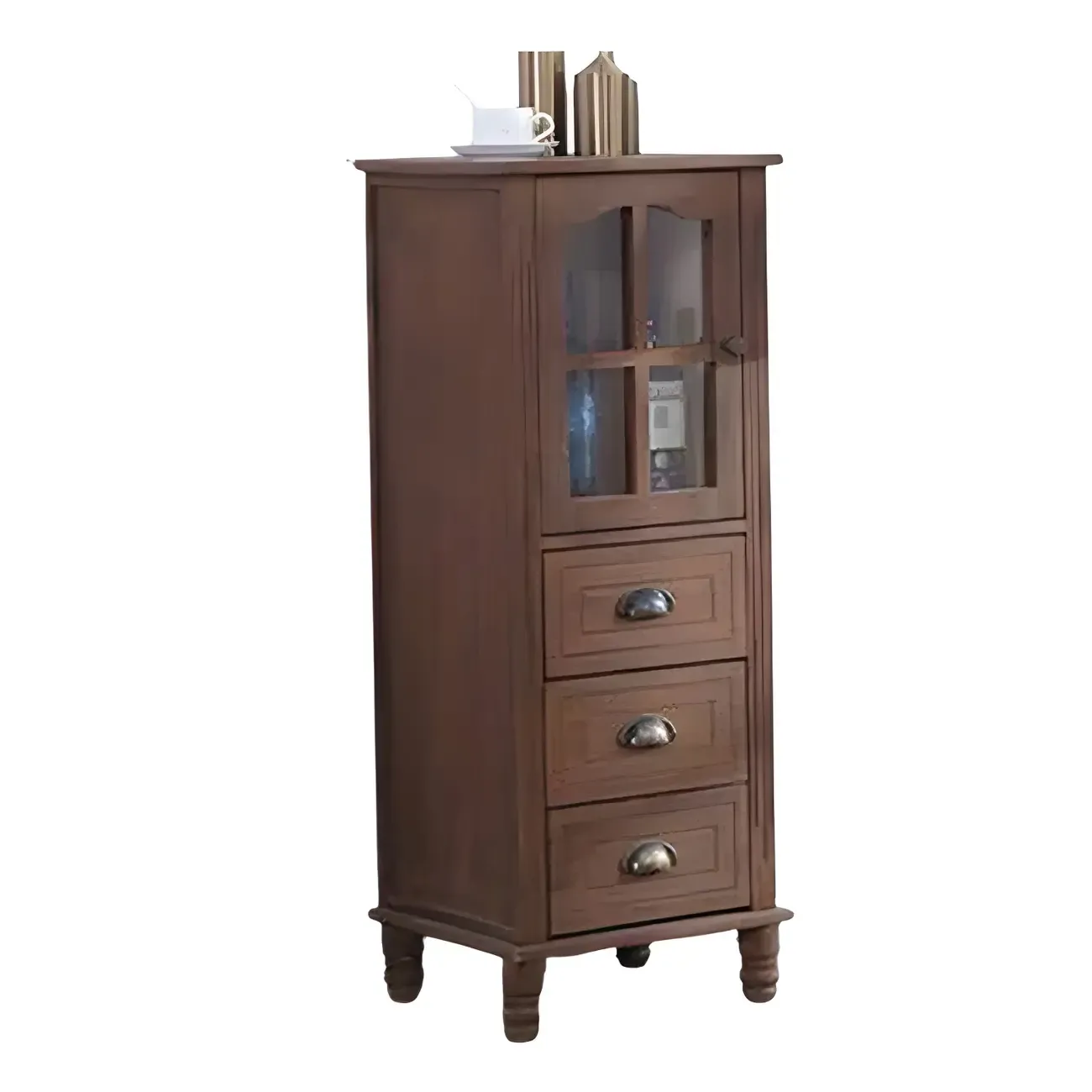 Vintage Solid Wood Chest Dresser in Multiple Colors for Home Image - 17