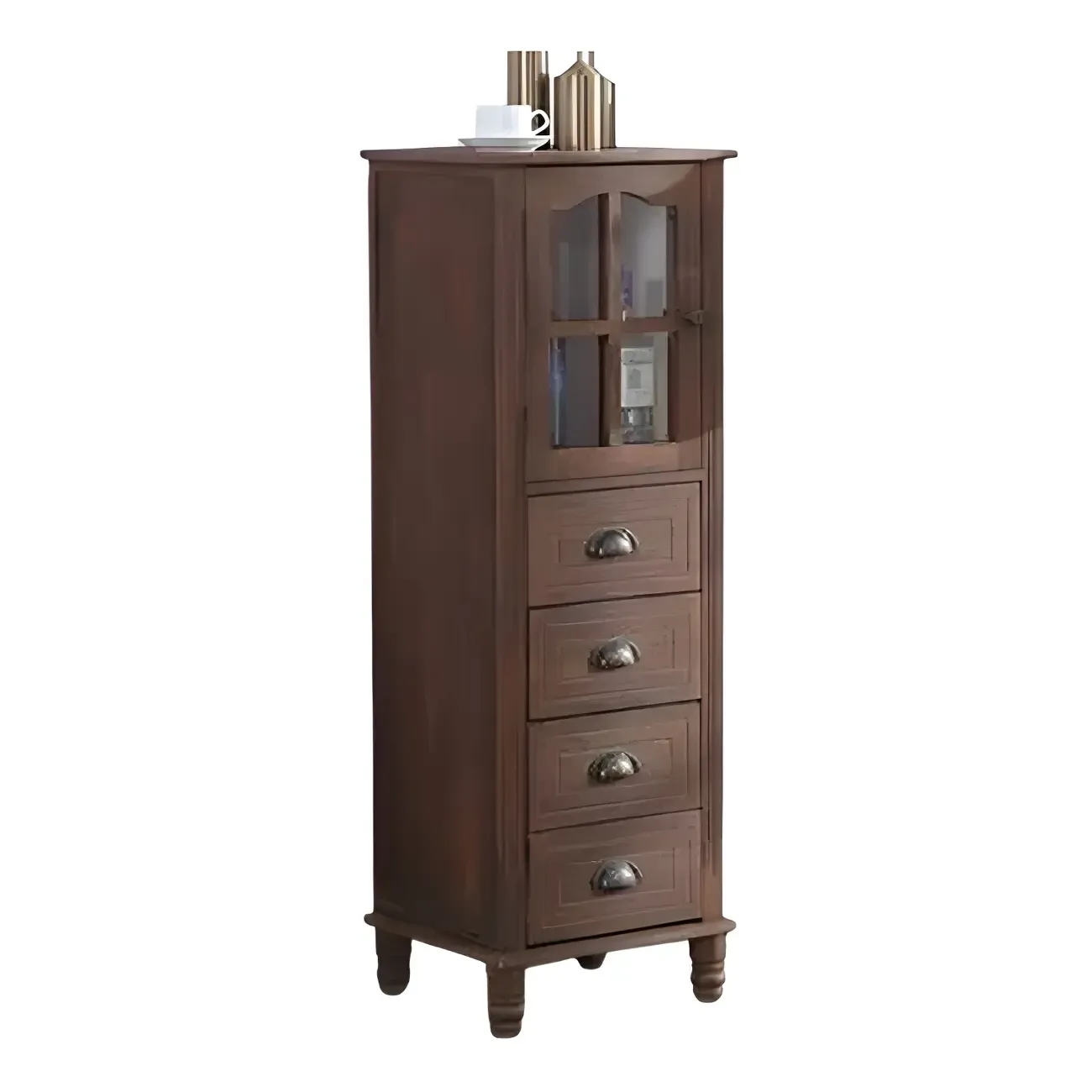 Vintage Solid Wood Chest Dresser in Multiple Colors for Home Image - 19