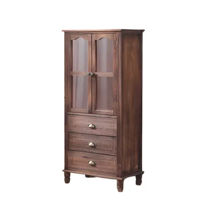 Vintage Solid Wood Chest Dresser in Multiple Colors for Home Image - 26