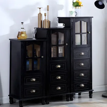 Vintage Solid Wood Chest Dresser in Multiple Colors for Home Image - 28