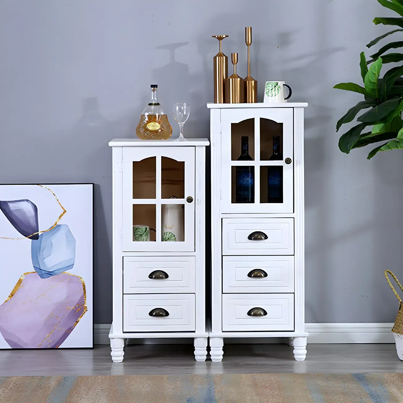 Vintage Solid Wood Chest Dresser in Multiple Colors for Home Image - 33