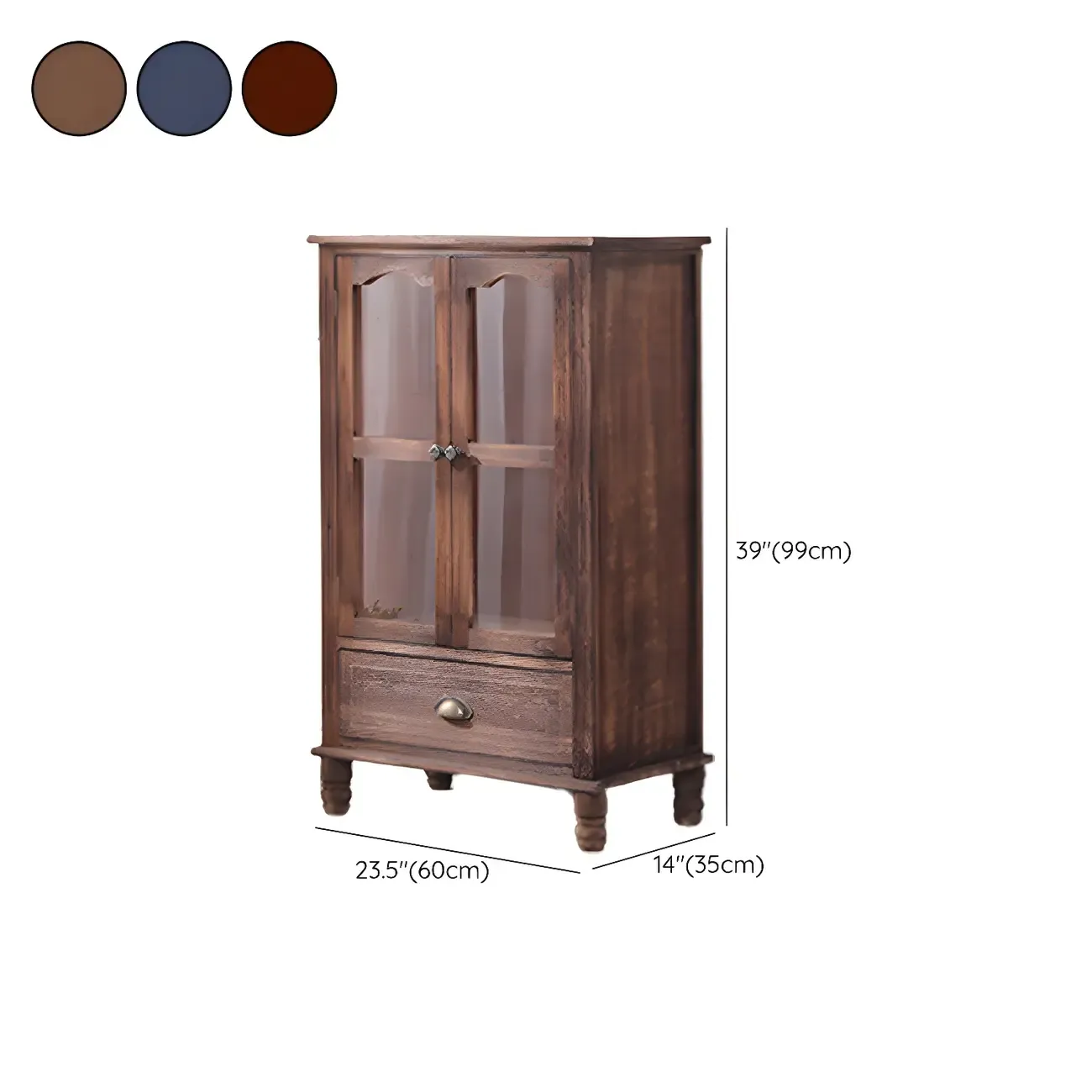 Vintage Solid Wood Chest Dresser in Multiple Colors for Home #size