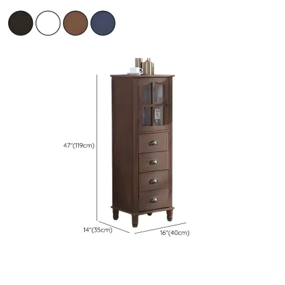 Vintage Solid Wood Chest Dresser in Multiple Colors for Home Image - 46