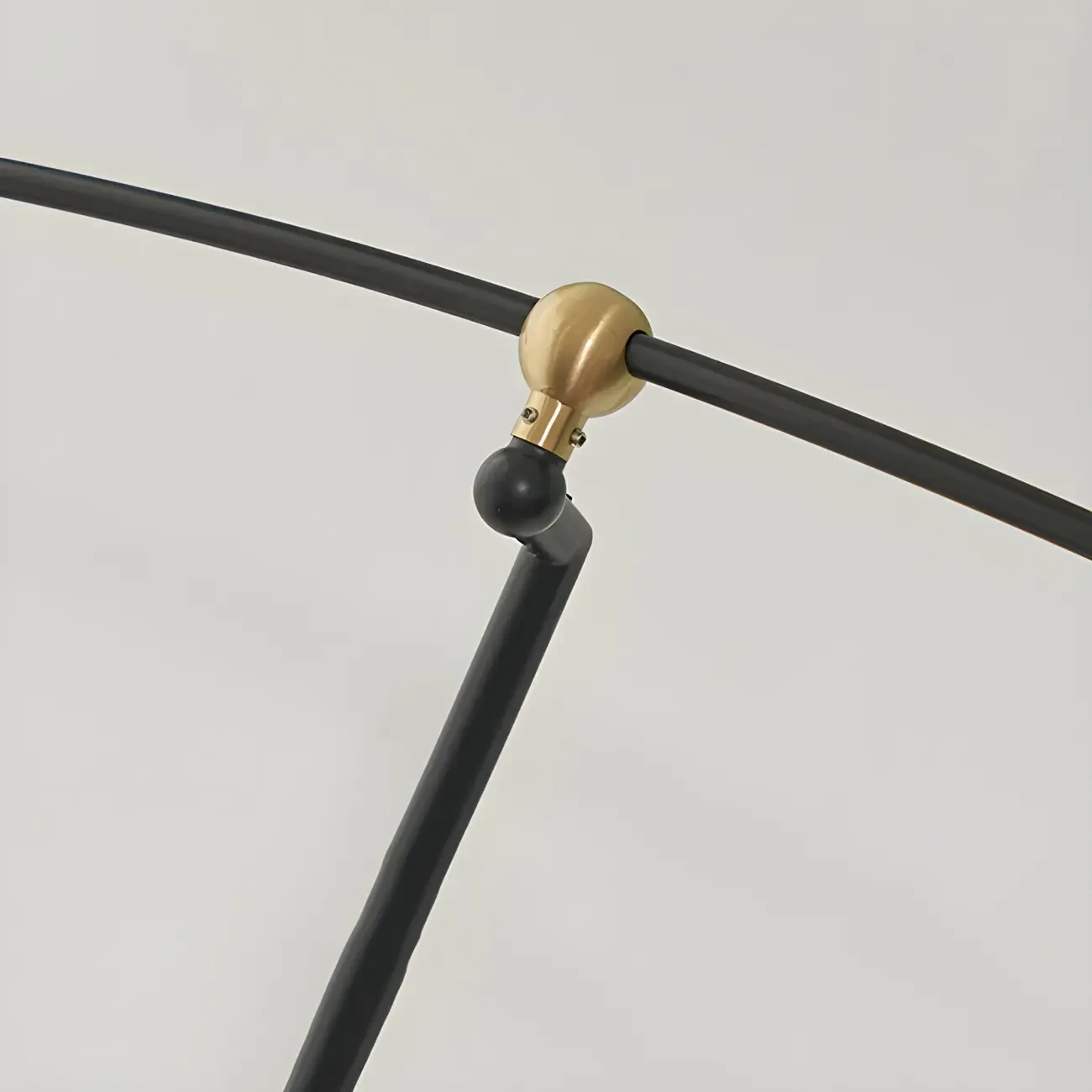 Modern Iron Arc Floor Lamp with Hat Shape Shade Image - 9