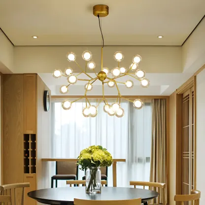 Modern Gold Crystal Chandelier for Living Room Image - 3