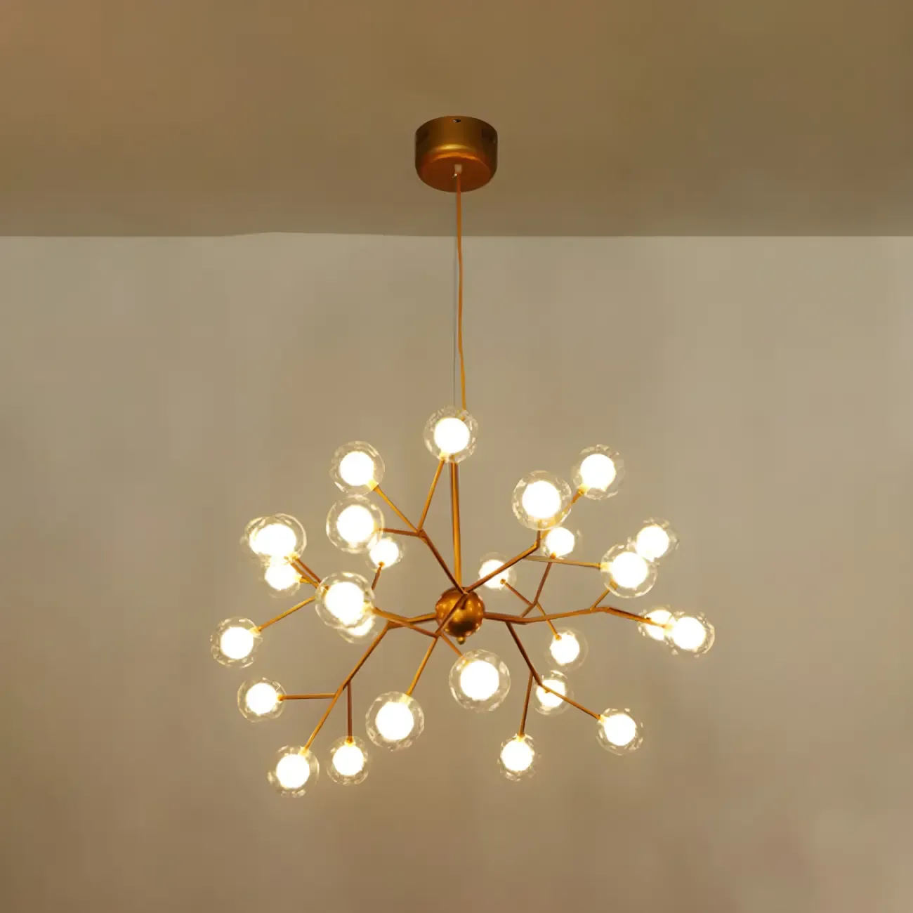 Modern Gold Crystal Chandelier for Living Room Image - 8