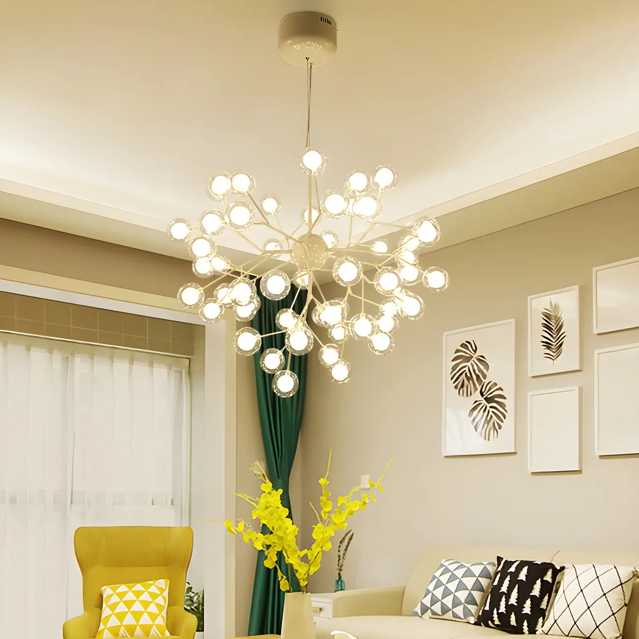 Modern Gold Crystal Chandelier for Living Room Image - 5 | homeyfad