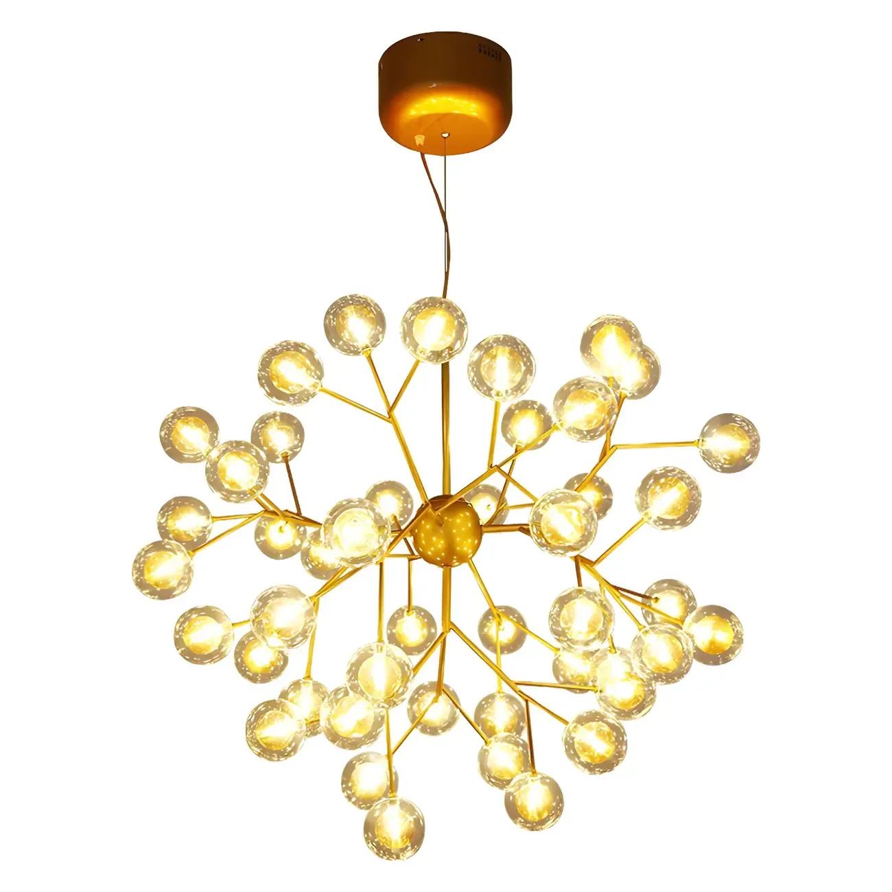Modern Gold Crystal Chandelier for Living Room Image - 10