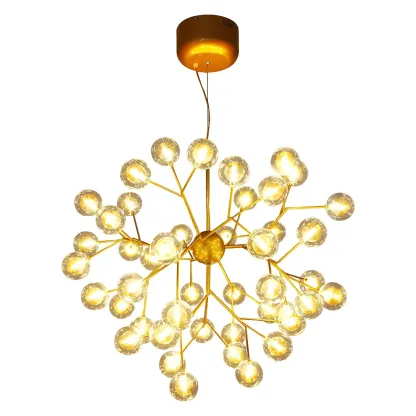 Modern Gold Crystal Chandelier for Living Room Image - 10