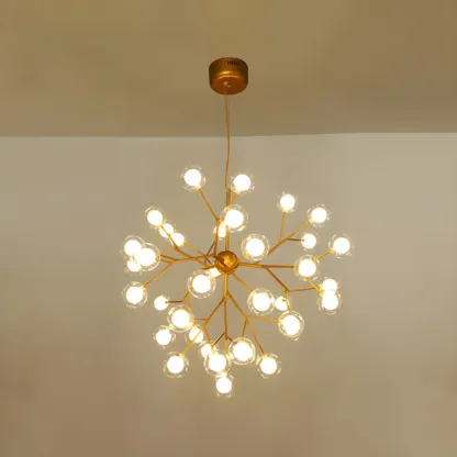 Modern Gold Crystal Chandelier for Living Room Image - 13