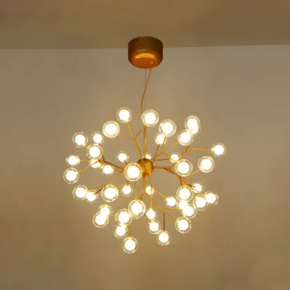 Modern Gold Crystal Chandelier for Living Room Image - 18