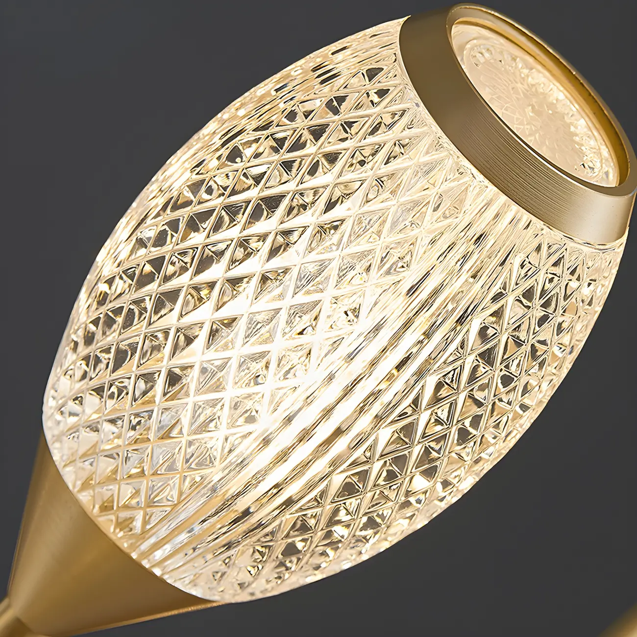 Mid-Century Modern Brass Sputnik Chandelier with Acrylic Shade Image - 11 | homeyfad