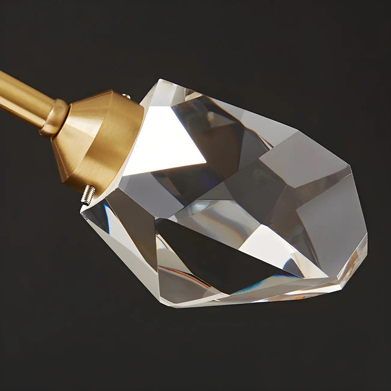 Modern Gold Sputnik Chandelier with Crystal Shade Image - 17 | homeyfad