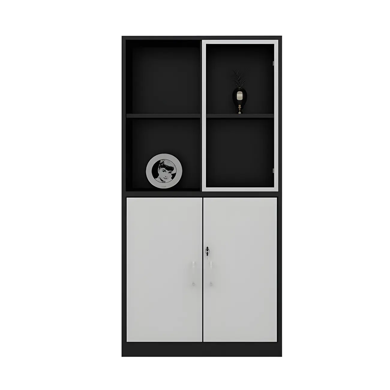 Nordic Solid Wooden Filing Cabinets with Lock for Office Use Image - 4 | homeyfad