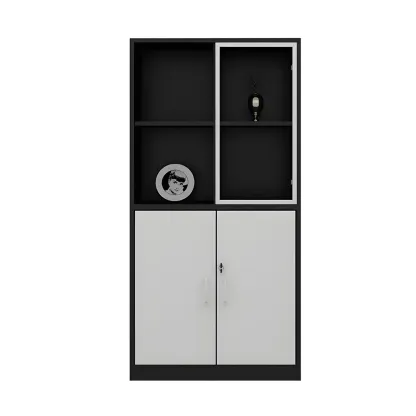 Nordic Solid Wooden Filing Cabinets with Lock for Office Use Image - 4