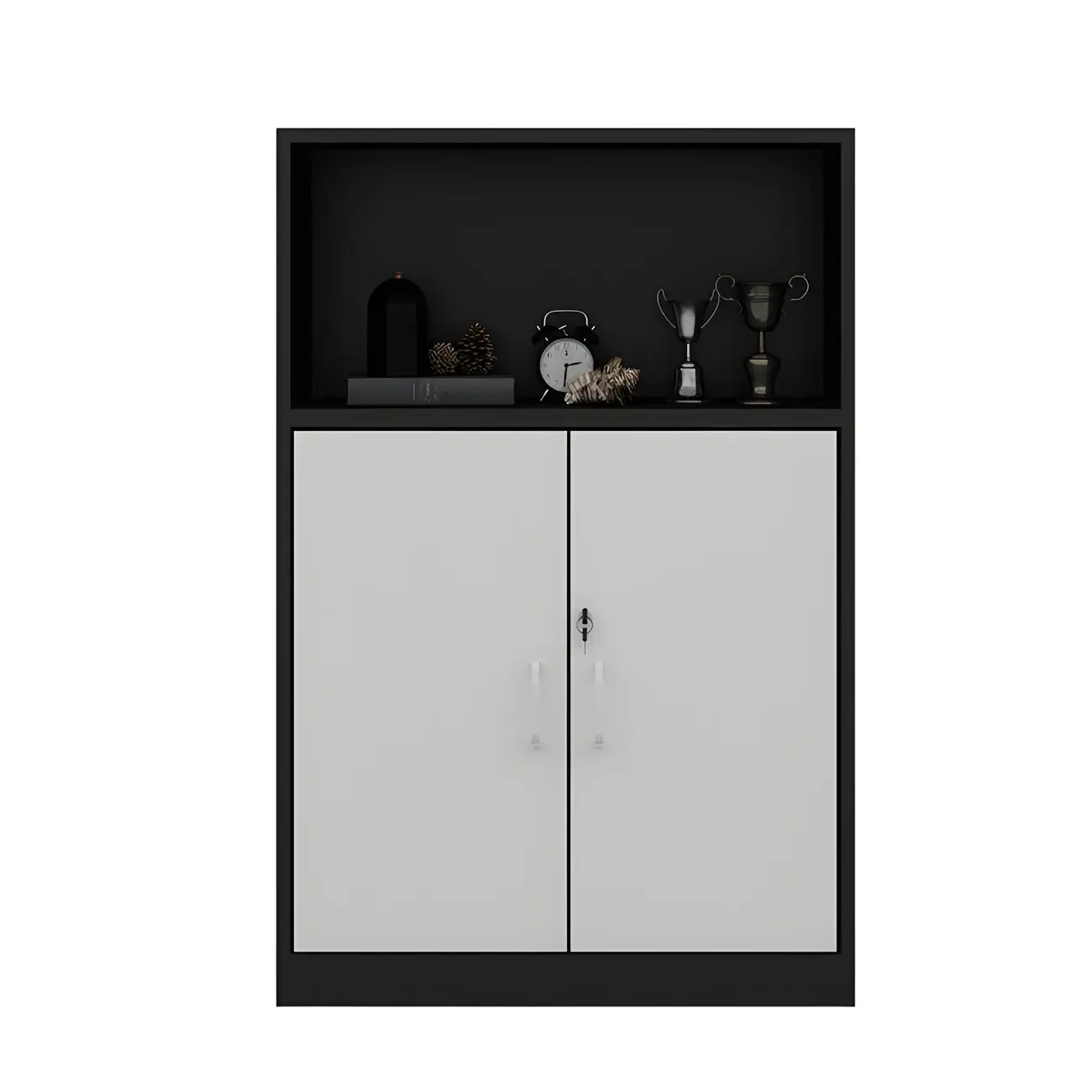 Nordic Solid Wooden Filing Cabinets with Lock for Office Use Image - 11