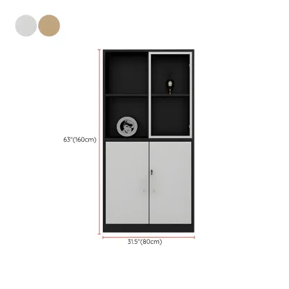 Nordic Solid Wooden Filing Cabinets with Lock for Office Use Image - 21