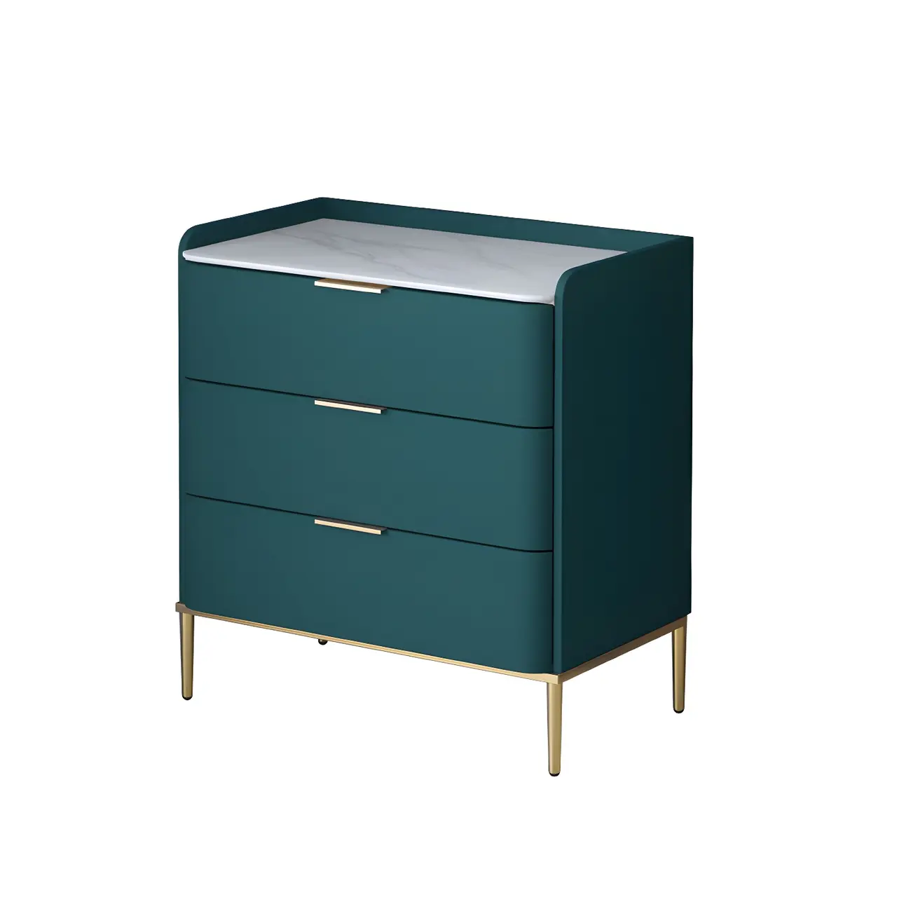Elegant Stone Bachelor Chest with Metal Handles & Drawers Image - 20 | homeyfad