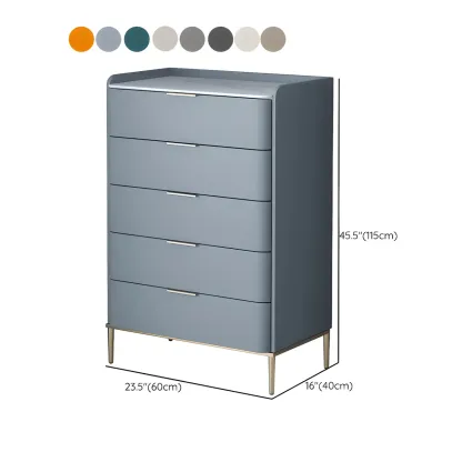 Elegant Stone Bachelor Chest with Metal Handles & Drawers Image - 37
