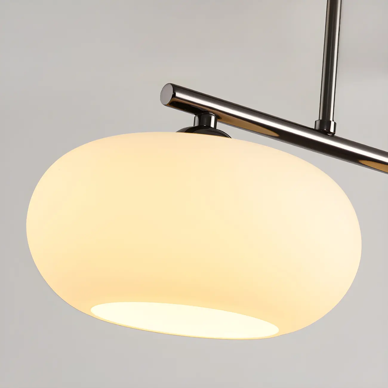 Contemporary Frosted Glass Globe Island Pendant Light Image - 5 | homeyfad