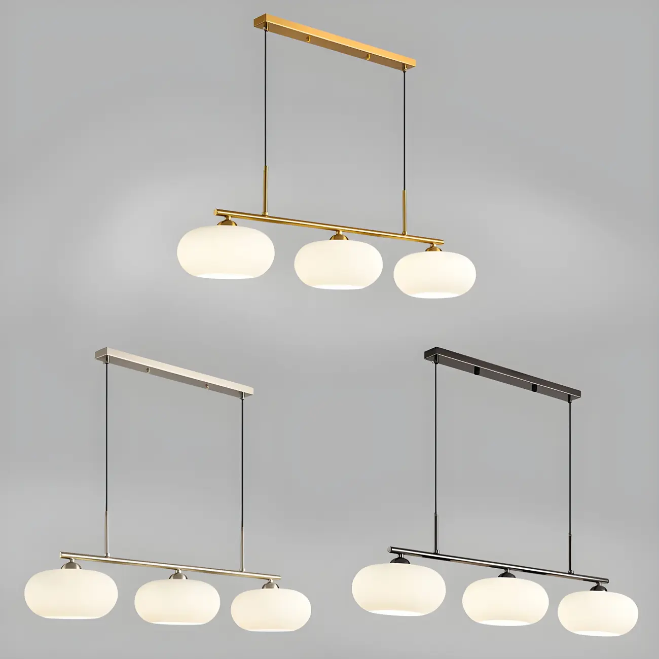 Contemporary Frosted Glass Globe Island Pendant Light Image - 9 | homeyfad