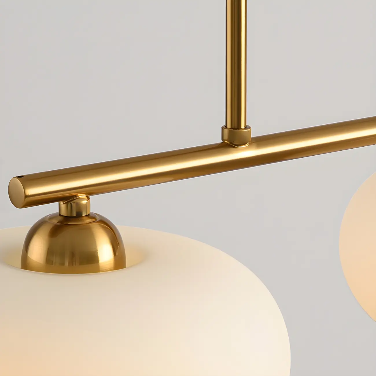 Contemporary Frosted Glass Globe Island Pendant Light Image - 12 | homeyfad