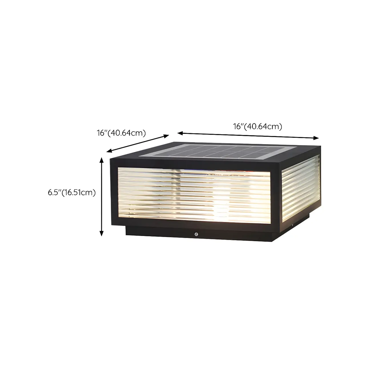 Modern Metal Square Solar Post Lights for Outdoors Image - 16 | homeyfad