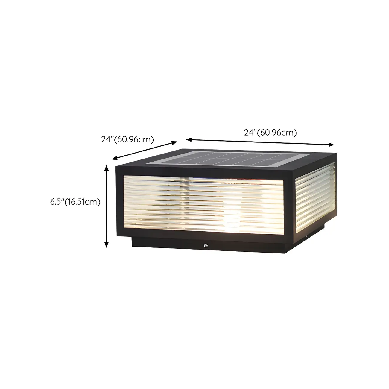 Modern Metal Square Solar Post Lights for Outdoors Image - 18 | homeyfad