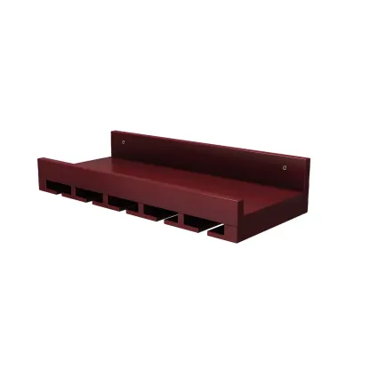 Black Industrial Wall-Mounted Wood Wine Rack Set Image - 14