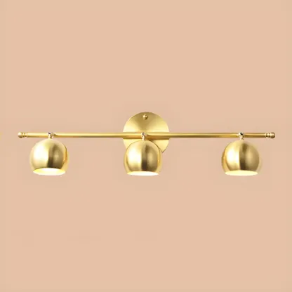 Modern Gold Dome Brass Vanity Light for Bathroom