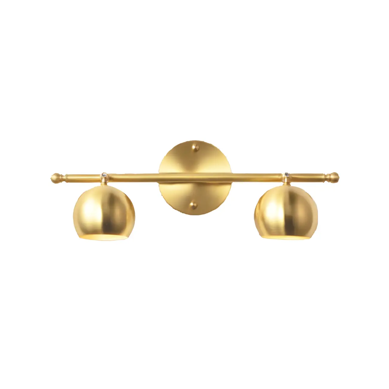 Modern Gold Dome Brass Vanity Light for Bathroom | homeyfad