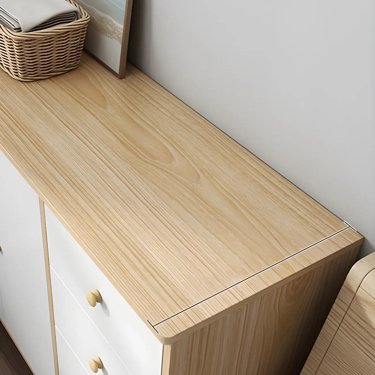 Elegant White Wooden Dressers & Chests with Cabinet Image - 11 | homeyfad