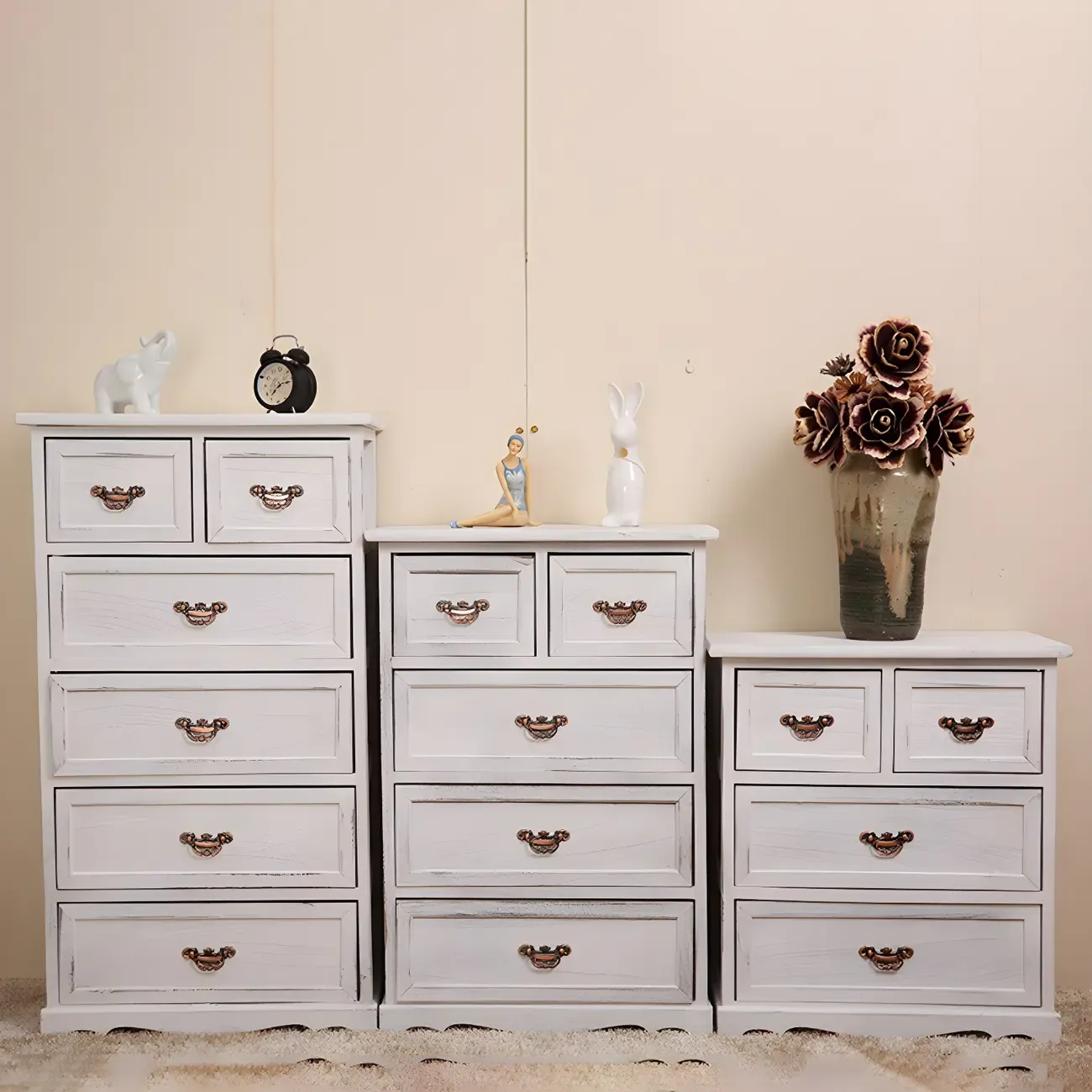 Traditional Wooden Dressers & Chests with Drawers for Bedroom Image - 1