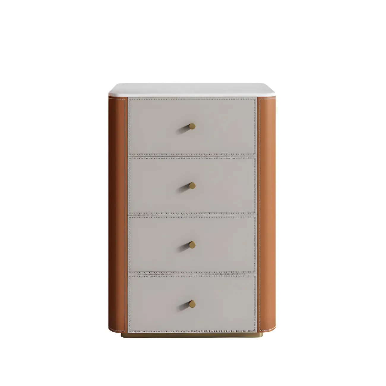 Modern Grey Stone Bachelor Chest with Drawers for Bedroom Image - 10
