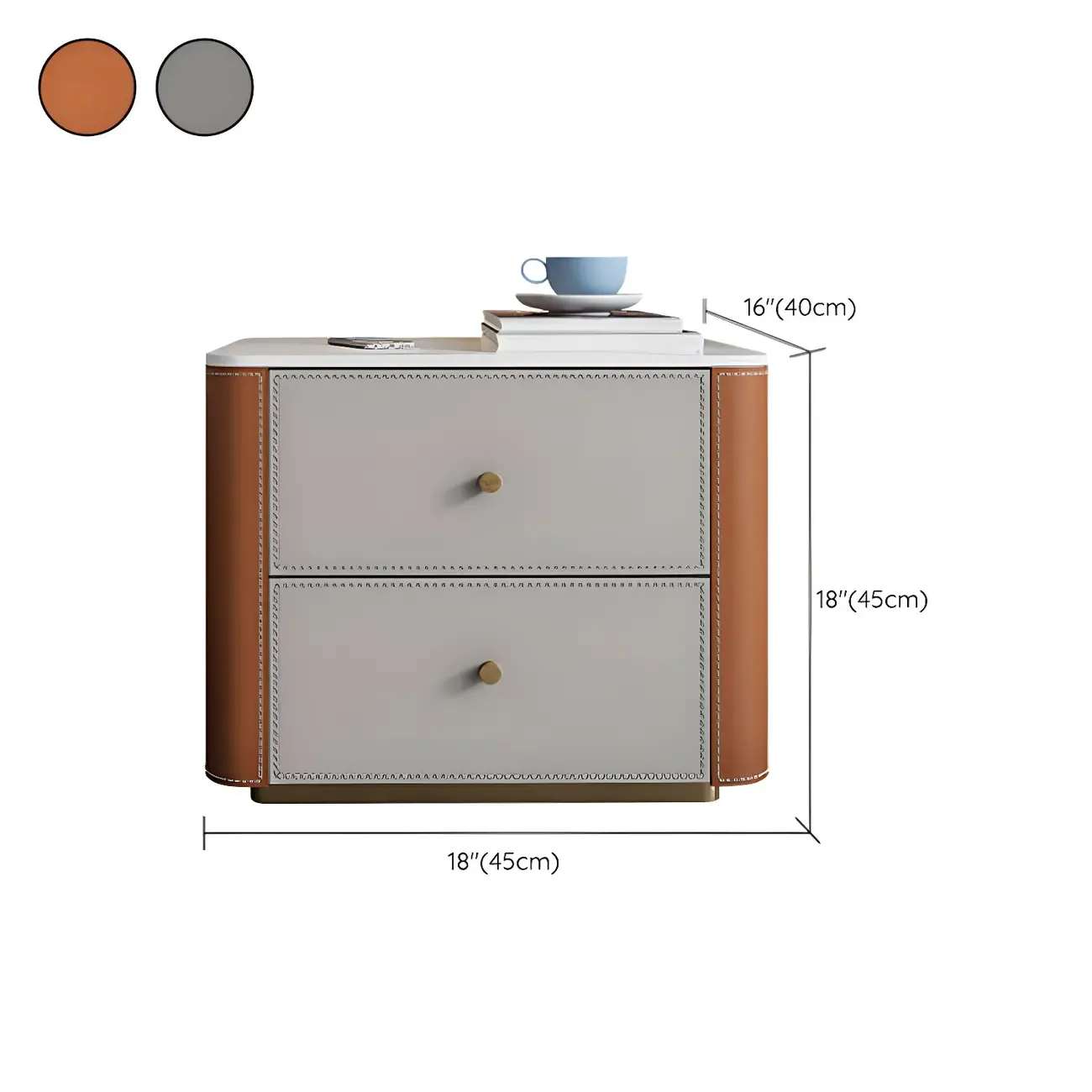 Modern Grey Stone Bachelor Chest with Drawers for Bedroom #size