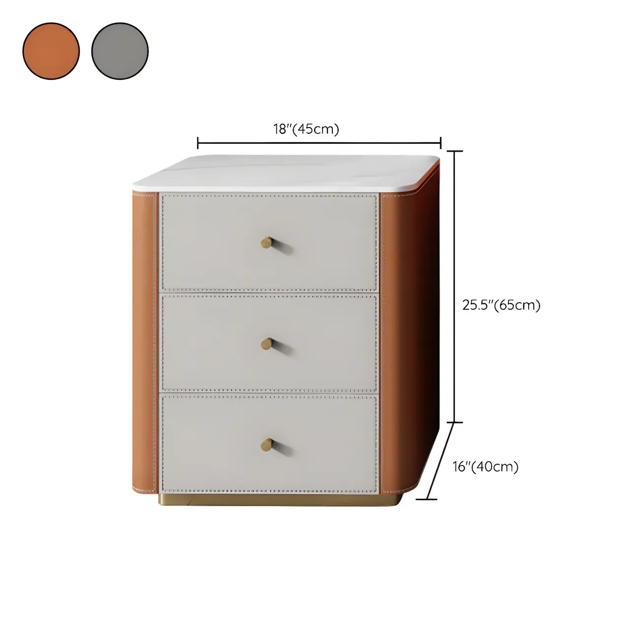 Modern Grey Stone Bachelor Chest with Drawers for Bedroom Image - 18