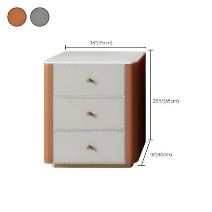 Modern Grey Stone Bachelor Chest with Drawers for Bedroom Image - 18