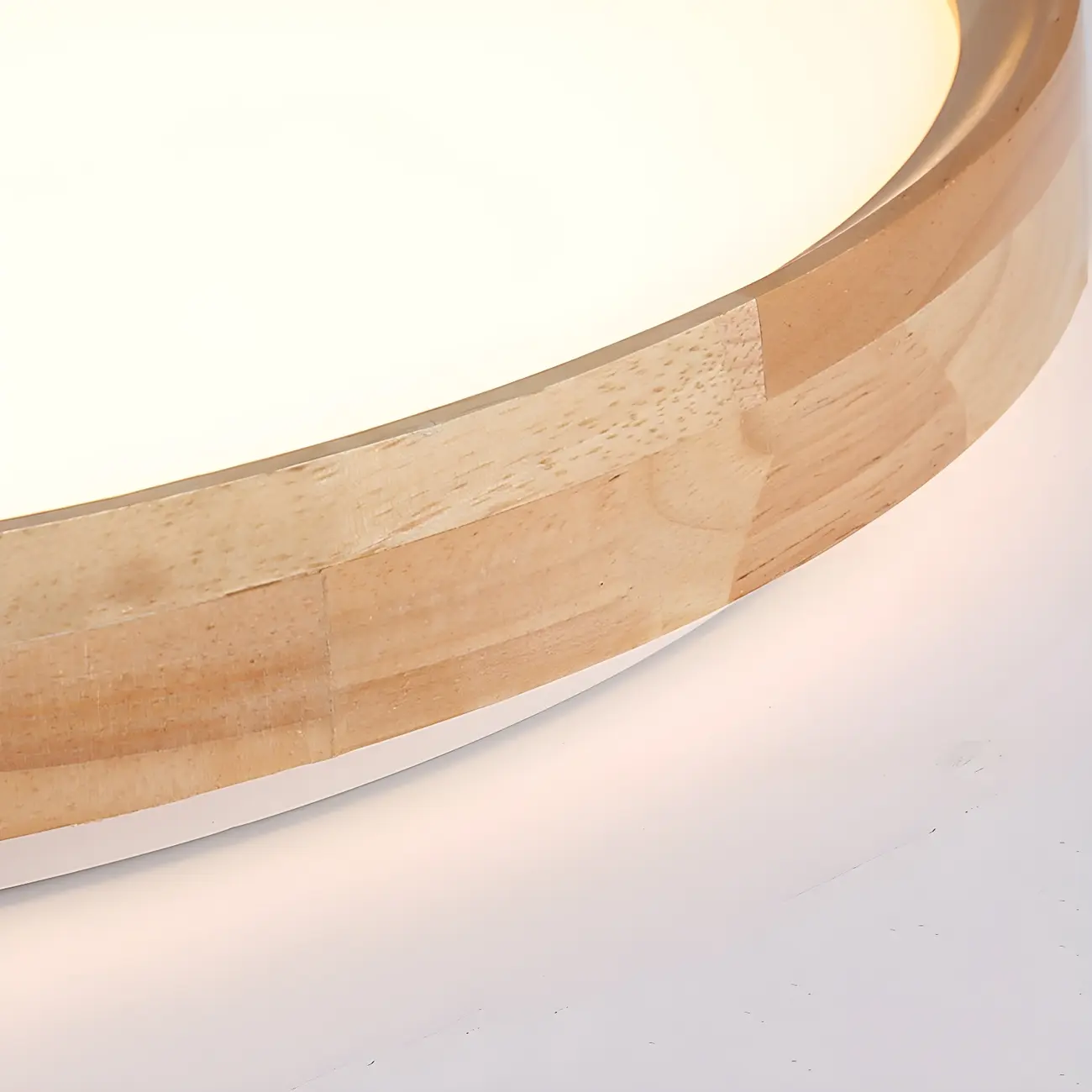 Nordic Round Wood Flush Mount LED Ceiling Light Dimmable  Image - 13 | homeyfad