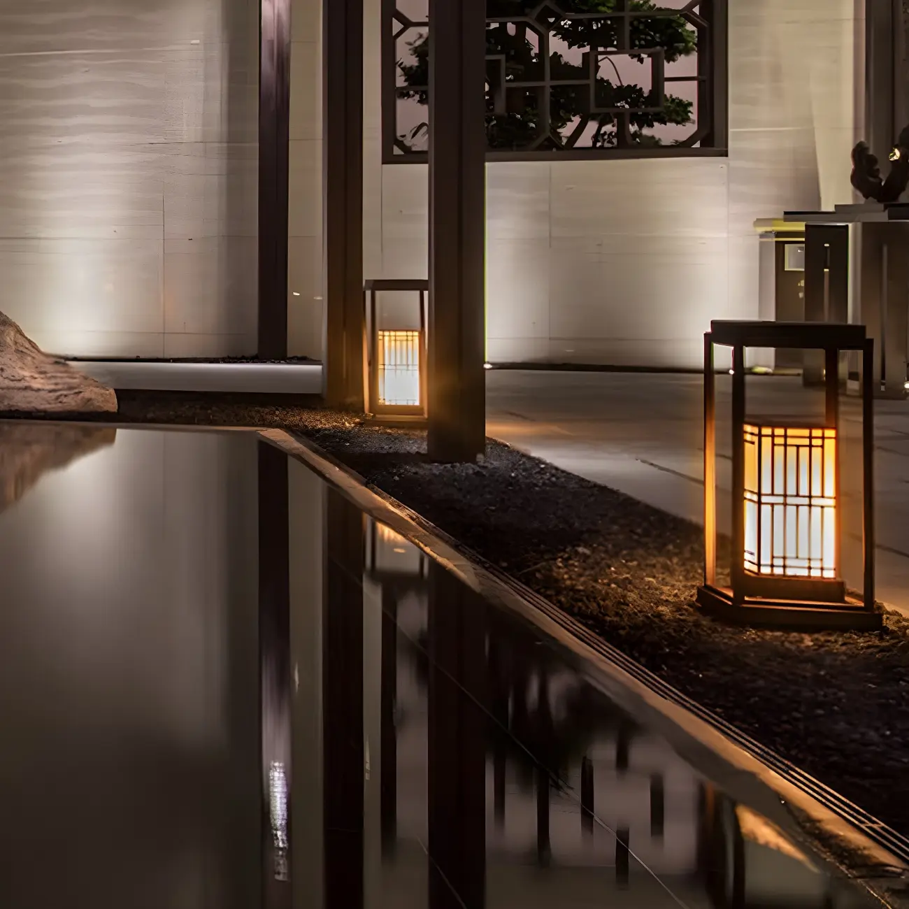 Oriental Retro Solar Rectangle Vertical Post Cap Light Image - 15 | homeyfad