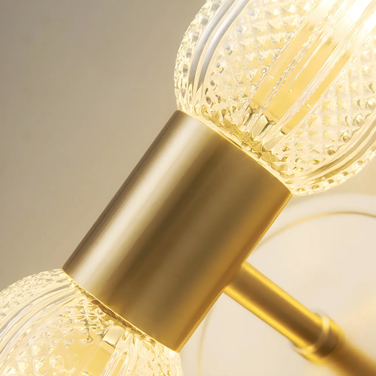 Unique Gold Up Down Wall Mounted Prismatic Glass Vanity Light | homeyfad