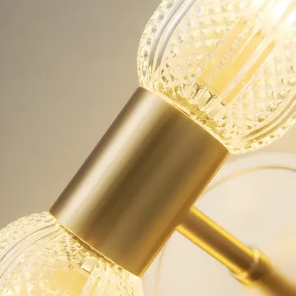 Unique Gold Up Down Wall Mounted Prismatic Glass Vanity Light