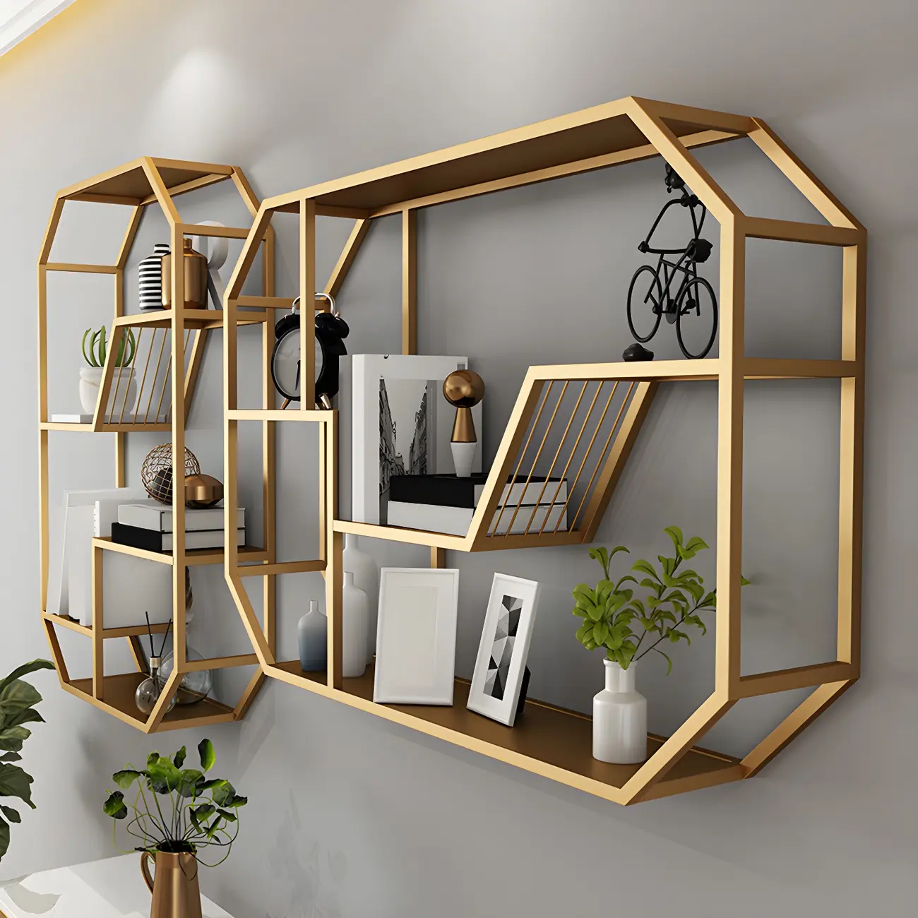 Simple Metal Black Wall-Mounted Wine Bottle Rack Image - 5 | homeyfad