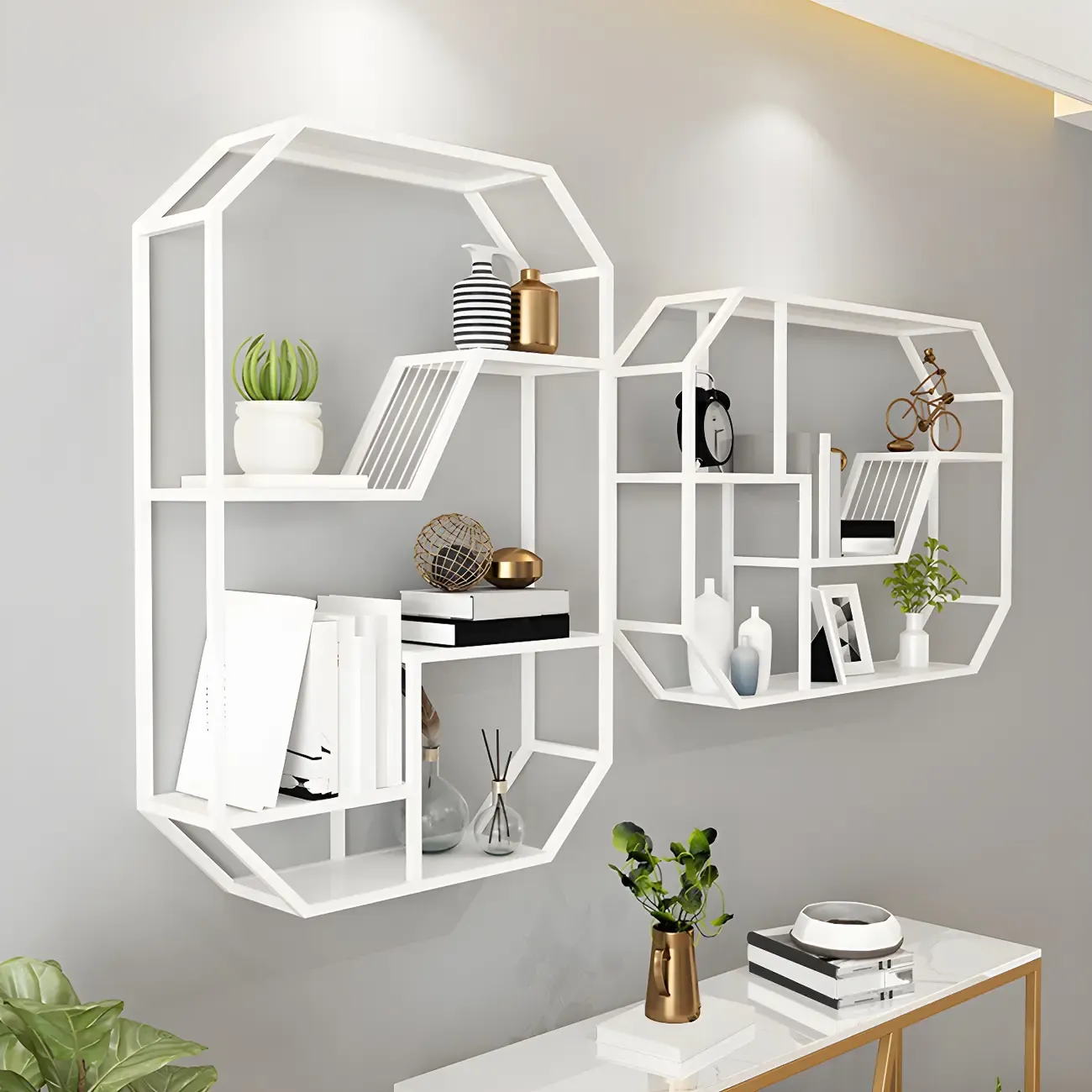 Simple Metal Black Wall-Mounted Wine Bottle Rack Image - 3