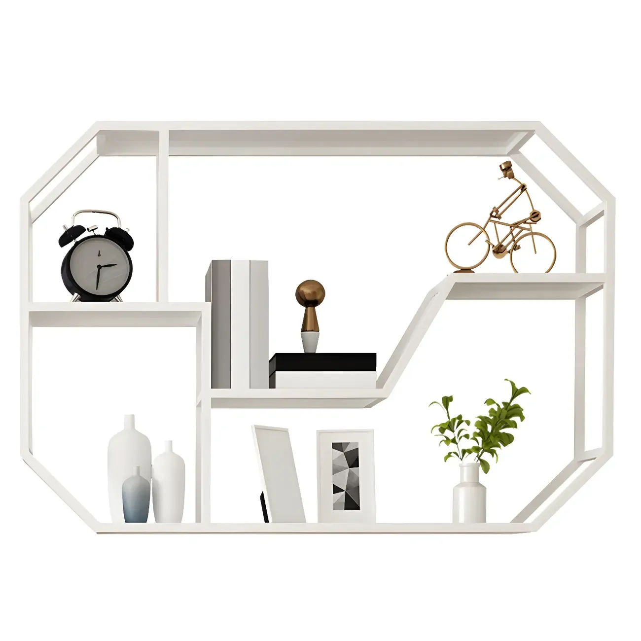 Simple Metal Black Wall-Mounted Wine Bottle Rack Image - 7