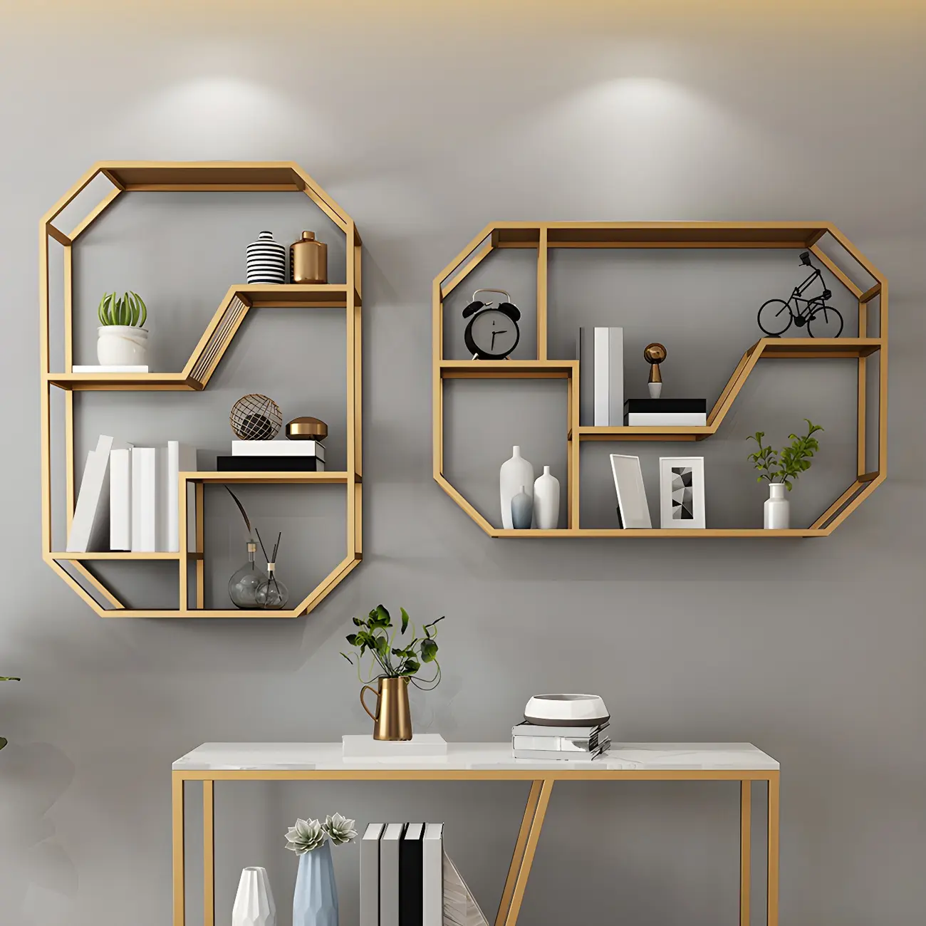 Simple Metal Black Wall-Mounted Wine Bottle Rack Image - 2 | homeyfad