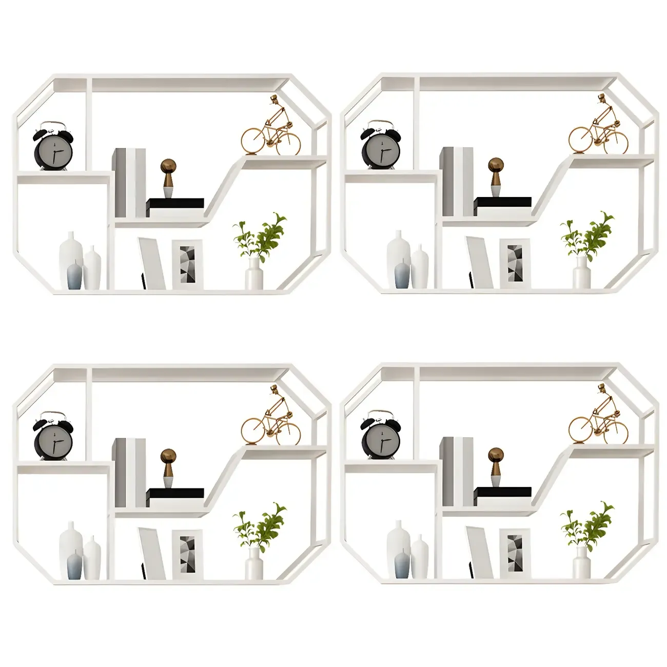 Simple Metal Black Wall-Mounted Wine Bottle Rack Image - 9