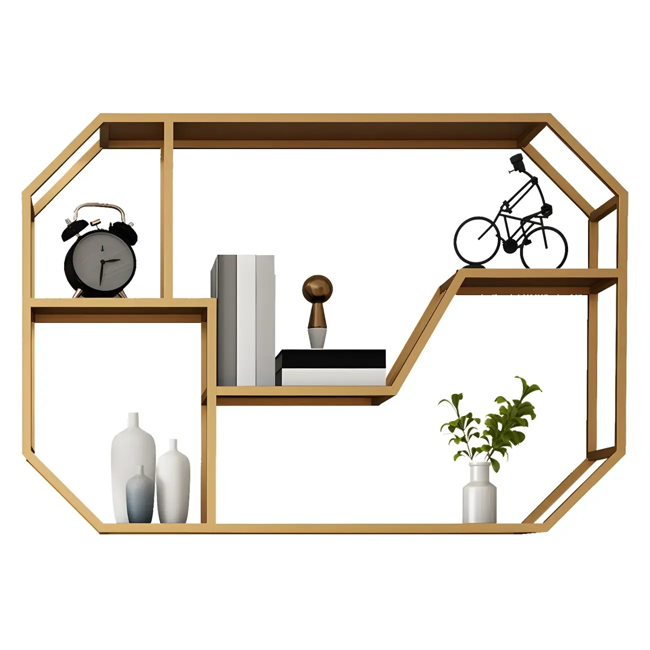 Simple Metal Black Wall-Mounted Wine Bottle Rack Image - 12